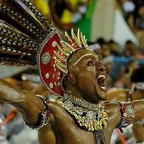 Participant of the parade from Salgueiro Samba School